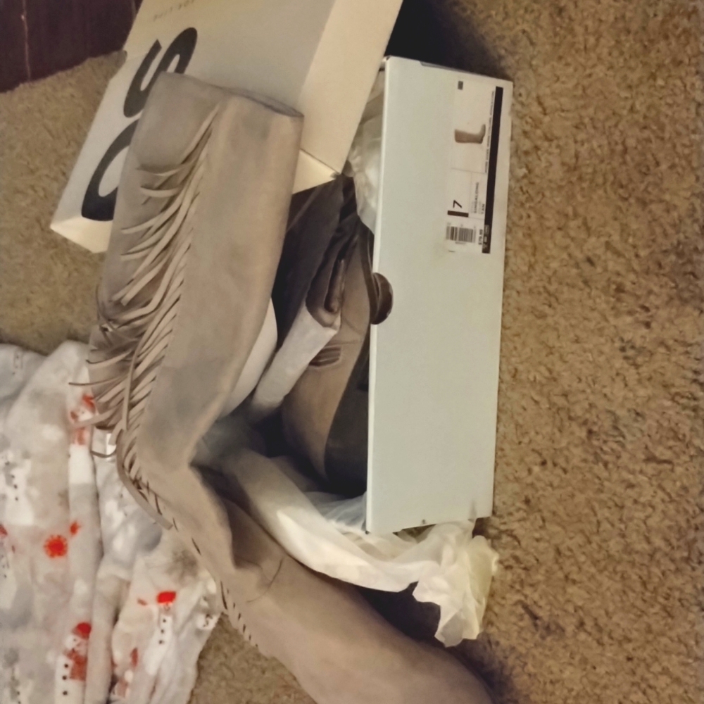 From Kohl's Brand New in box. Size 7 suede feel Boots. Never been out of box
